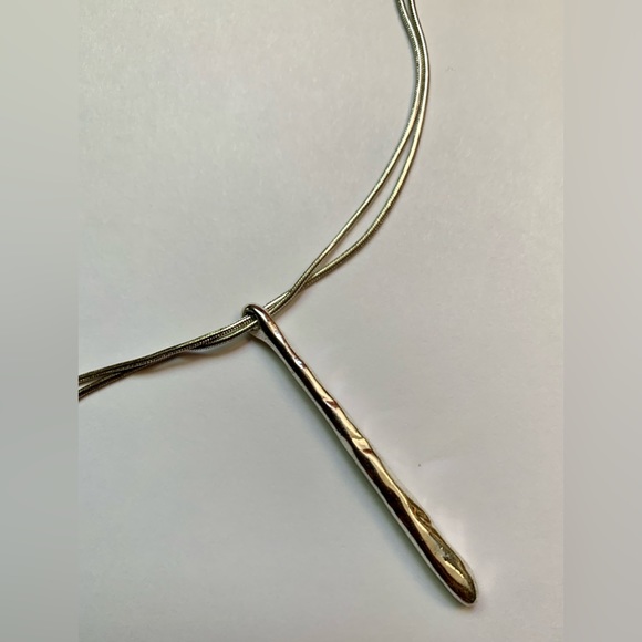 🍀Express ,Cadena de fantasía,color silver con pendiente largo🍀#EX2🍀 - Picture 6 of 8